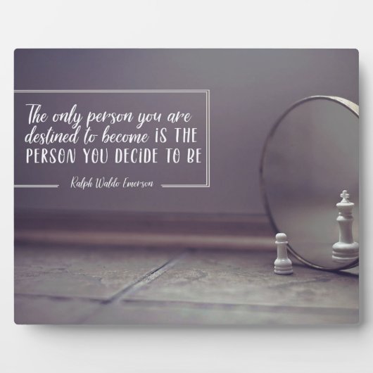 Plaque Photo Personne Que Vous Êtes Destinée À Devenir (Devant)