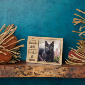 Plaque Photo Perte d'Animal de Compagnie Mémorial de Chat (Côté)