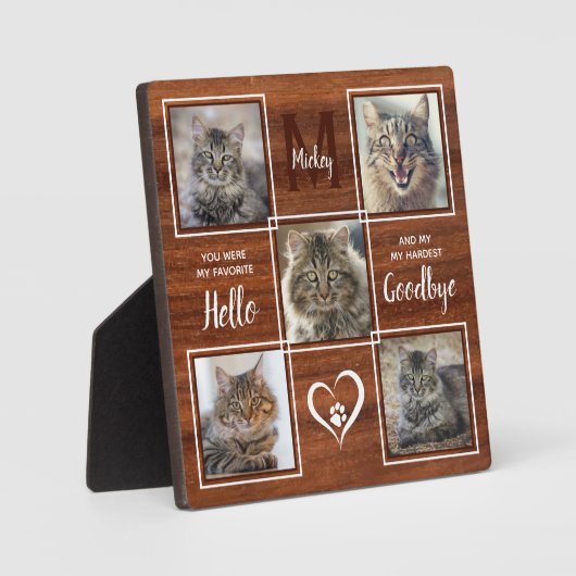 Plaque Photo Perte d'animal de compagnie personnalisées Unique  (Recto)