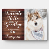 Plaque Photo Perte d'animal de compagnie rustique Photo personn (Devant)