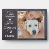 Plaque Photo Perte de chien personnalisées Forever Photo commém (Devant)