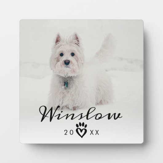 Plaque Photo Perte de l'animal Sympathie Keepsaké Chien Pet Mem (Devant)