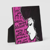 Plaque Photo Peste de Paix Bienheureuse avec l'Ade (Recto)