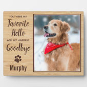 Plaque Photo Pet Loss Keepsaké Pet Memorial Photo (Devant)