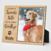 Plaque Photo Pet Loss Keepsaké Pet Memorial Photo (Côté)