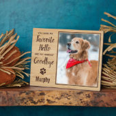 Plaque Photo Pet Loss Keepsaké Pet Memorial Photo (Côté)