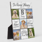 Plaque Photo Pet Memorial Animaux de compagnie Perdre Keepsaké  (Côté)