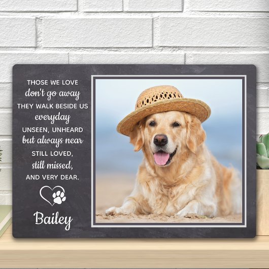 Plaque Photo Pet Memorial Animaux de compagnie perte Cadeau per