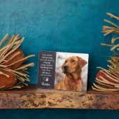 Plaque Photo Pet Memorial Animaux de compagnie perte cadeau Sym (Côté)