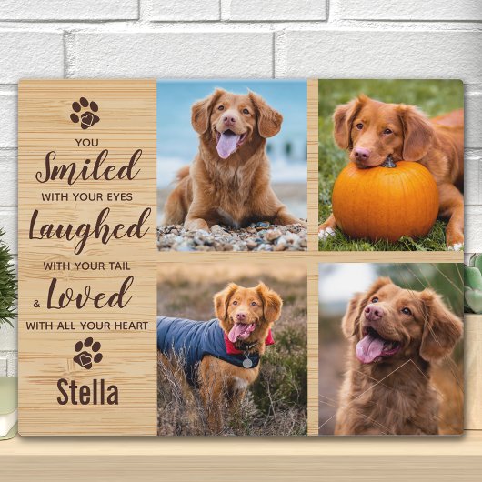 Plaque Photo Pet Memorial Animaux de compagnie Perte Garde phot