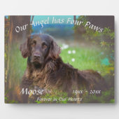 Plaque Photo Pet Memorial Four Paws 1017 (Devant)