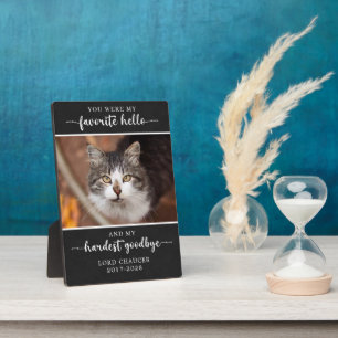 Plaque Photo Pet Memorial Loss Sympathie Hardest Adieu Photo
