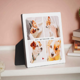 Plaque Photo Pet Memorial Meilleur Chien Jamais Photo Collage m