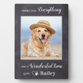 Plaque Photo Pet Memorial Merci Pour Tout Ce Chien Perdu Photo (Devant)