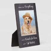 Plaque Photo Pet Memorial Merci Pour Tout Ce Chien Perdu Photo (Côté)