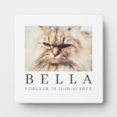 Plaque Photo Pet Memorial Simple Modern Chic Family Photo (Devant)
