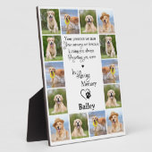 Plaque Photo Pet Memorial souvenir Perte de chien de chien 14 P (Côté)