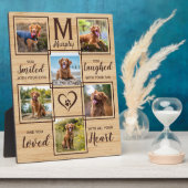 Plaque Photo Pet Memorial Unique Chien Photo Collage (Côté)