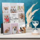 Plaque Photo Pet Perte Cadeau Chien Mémorial 8 Photo Keepsaké (Côté)