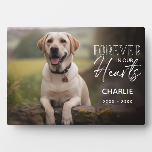 Plaque Photo Pet Photo Custom Memorial (Devant)