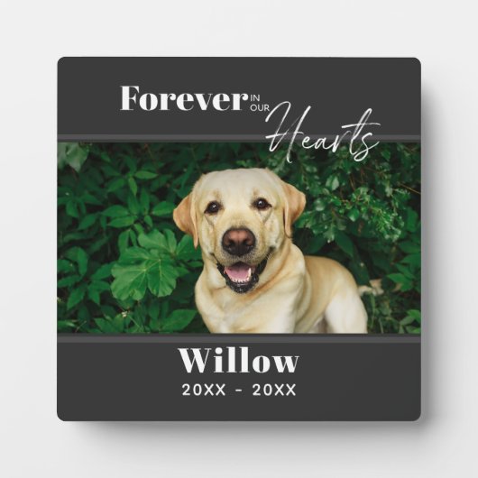 Plaque Photo Pet Photo Custom Memorial Keepsake  (Devant)