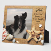 Plaque Photo Pet Photo Mémoire de plage debout Coques (Côté)