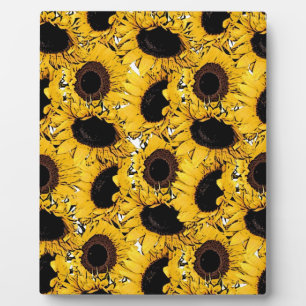 Plaque Photo pétales de tournesols nagent plongent marine natur