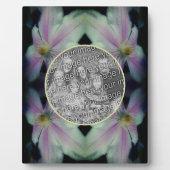 Plaque Photo Pétales Fleurs Clematis Abstrait Ajouter Votre Pro (Devant)