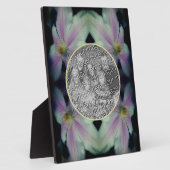 Plaque Photo Pétales Fleurs Clematis Abstrait Ajouter Votre Pro (Côté)