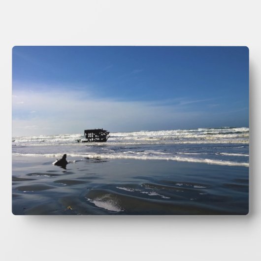 Plaque Photo Peter Iredale Shipwreck, Côte de l'Oregon (Devant)
