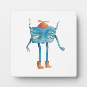 Plaque Photo Petit Alien Pi