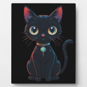 Plaque Photo Petit Chat Noir Effrayant (Devant)