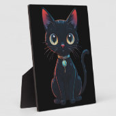 Plaque Photo Petit Chat Noir Effrayant (Côté)