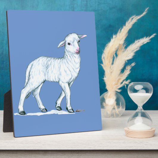 Plaque Photo Petit White Lamb (Côté)