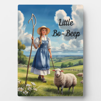 Plaque Photo Petite comptine Bo-Beep, aquarelle sur