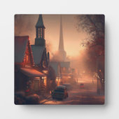 Plaque Photo Petite ville de Noël 4 (Devant)