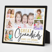 Plaque Photo Petits-enfants Grands-parents Citation de vie 6 Ph (Côté)