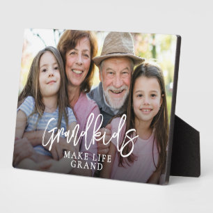 Plaque Photo Petits-enfants rendent la vie grandiose Photo