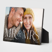 Plaque Photo Petits mariés au minimum et moderne Mr & Mrs Coupl (Côté)