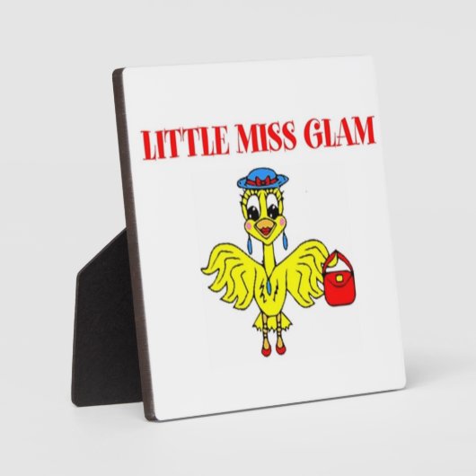 PLAQUE PHOTO PEU DE GLAM MISS (Recto)