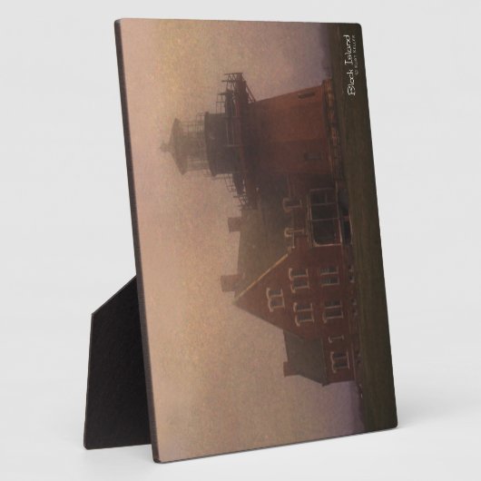 Plaque Photo Phare de Block Island (Côté)