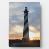Plaque Photo Phare de Cape Hatteras au coucher du soleil (Devant)