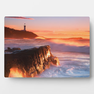 Plaque Photo Phare de Norah Head   Soldiers Beach, Australie