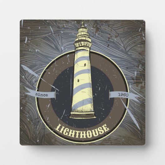 Plaque Photo Phare vintage | 1960 (Devant)
