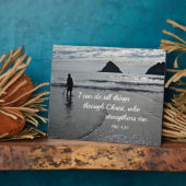 Plaque Photo Phil. 4:13 Je peux faire tout par le Christ... (Côté)