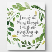 Plaque Photo Philippiens Bible Scripture verse Inspiration (Devant)