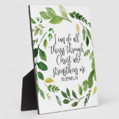 Plaque Photo Philippiens Bible Scripture verse Inspiration (Côté)