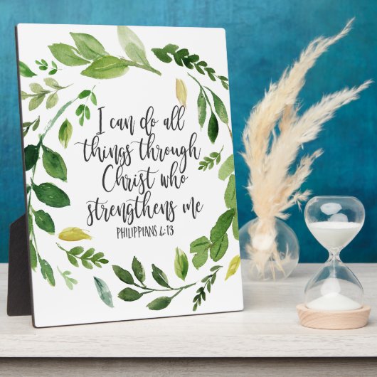 Plaque Photo Philippiens Bible Scripture verse Inspiration (Côté)