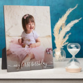 Plaque Photo Photo Anniversaire Cadre Easel Retour Photo sans c (Côté)