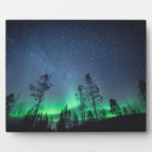 Plaque Photo Photo Arctic Northern Lights (Devant)